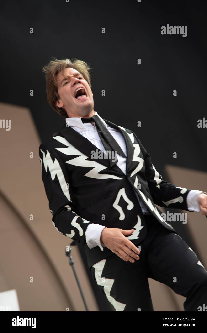 Londres, Royaume-Uni. 16th juin 2023. Les ruches jouent en direct au stade Emirates qui soutient les Arctic Monkeys. Cristina Massei/Alamy Live News Banque D'Images