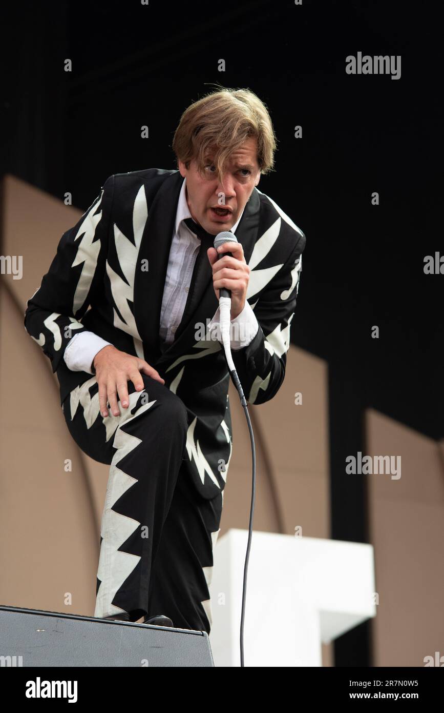 Londres, Royaume-Uni. 16th juin 2023. Les ruches jouent en direct au stade Emirates qui soutient les Arctic Monkeys. Cristina Massei/Alamy Live News Banque D'Images