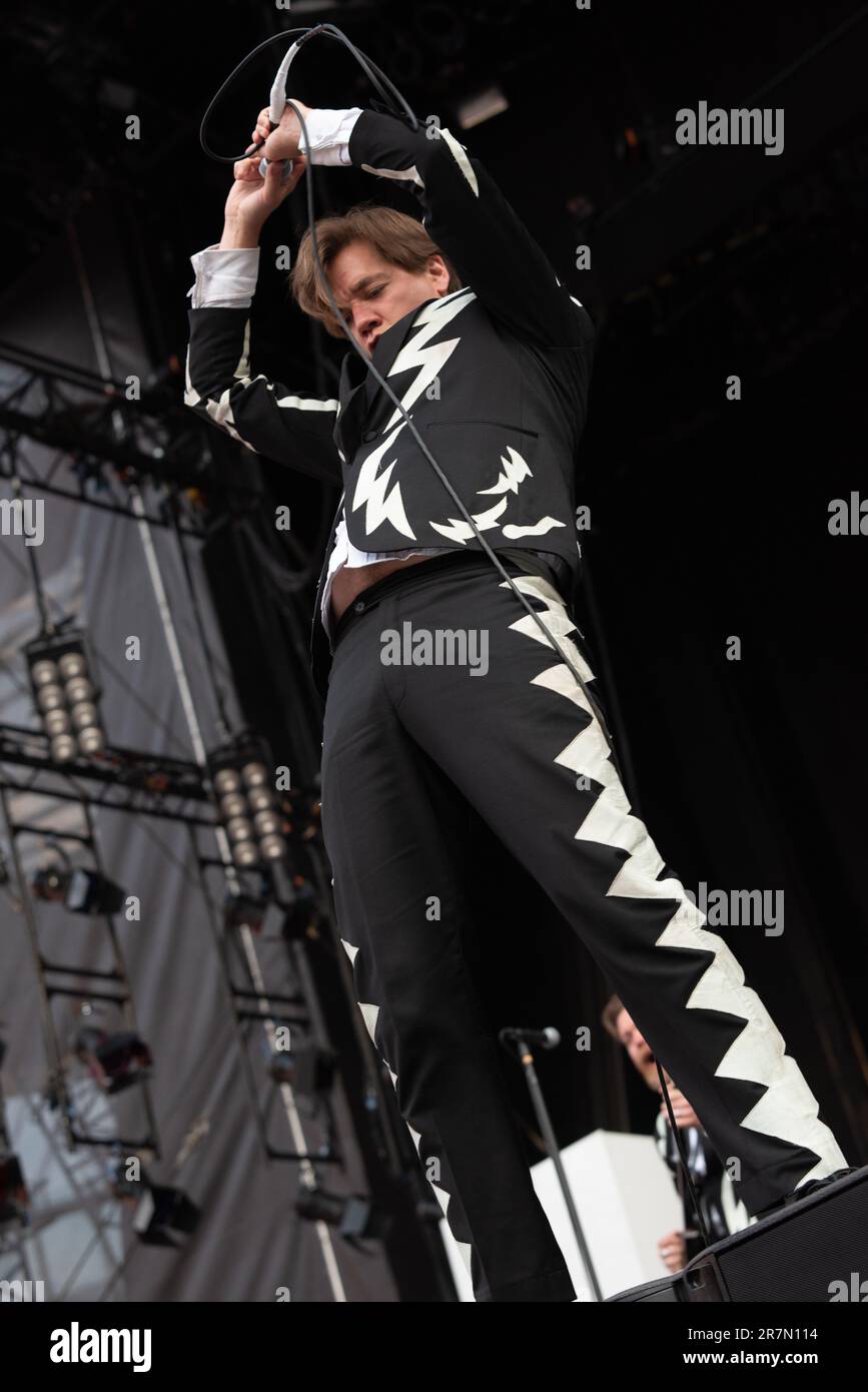 Londres, Royaume-Uni. 16th juin 2023. Les ruches jouent en direct au stade Emirates qui soutient les Arctic Monkeys. Cristina Massei/Alamy Live News Banque D'Images