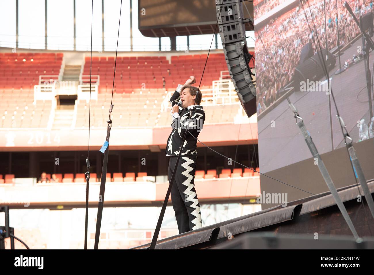 Londres, Royaume-Uni. 16th juin 2023. Les ruches jouent en direct au stade Emirates qui soutient les Arctic Monkeys. Cristina Massei/Alamy Live News Banque D'Images