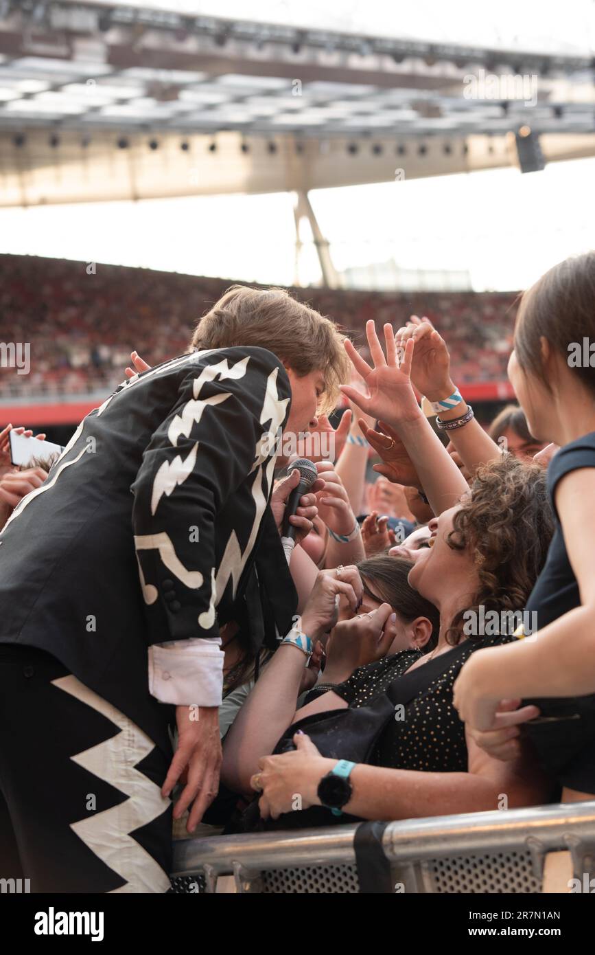 Londres, Royaume-Uni. 16th juin 2023. Les ruches jouent en direct au stade Emirates qui soutient les Arctic Monkeys. Cristina Massei/Alamy Live News Banque D'Images