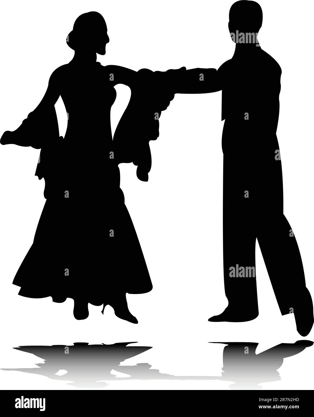 silhouette de danse 2 - vecteur Illustration de Vecteur