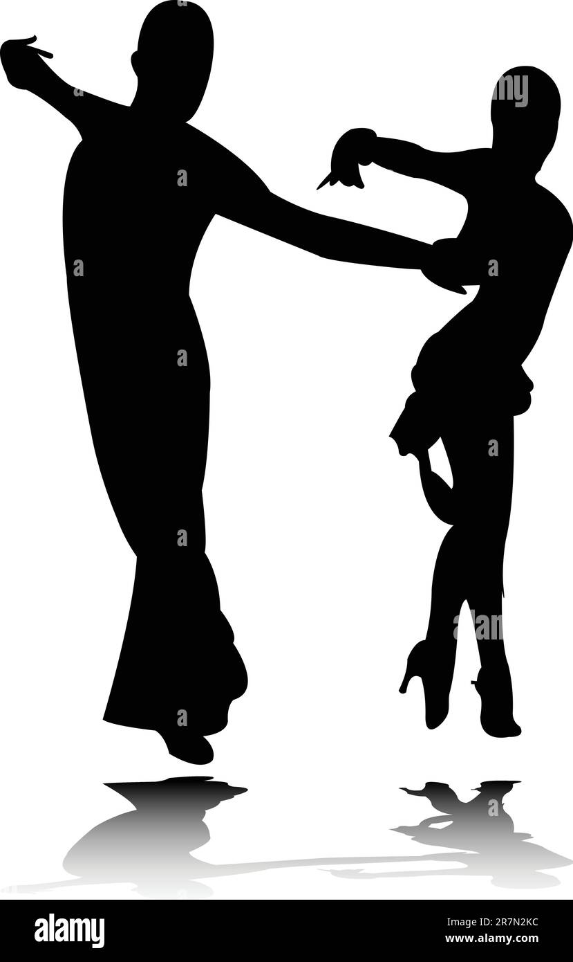 silhouette de danse 3 - vecteur Illustration de Vecteur