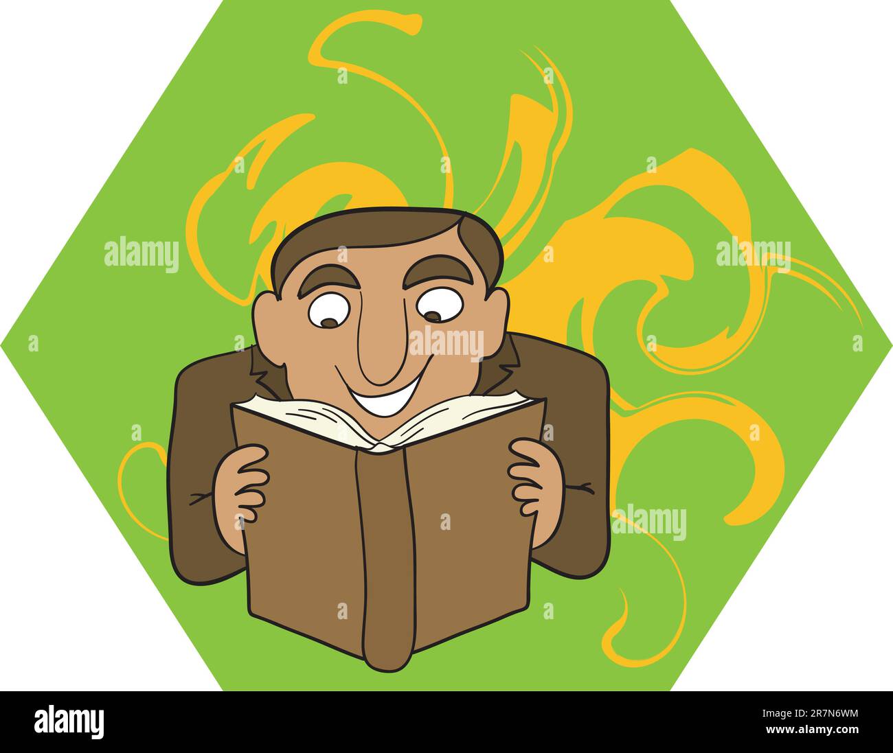 Lecture Illustration de Vecteur