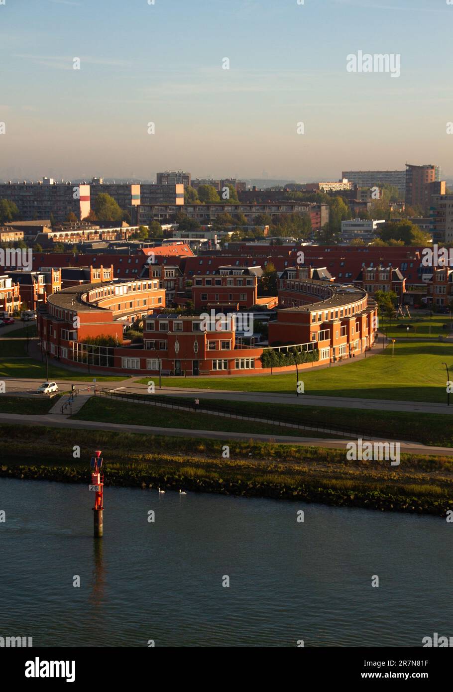 port maritime de Rotterdam, Architecture Banque D'Images