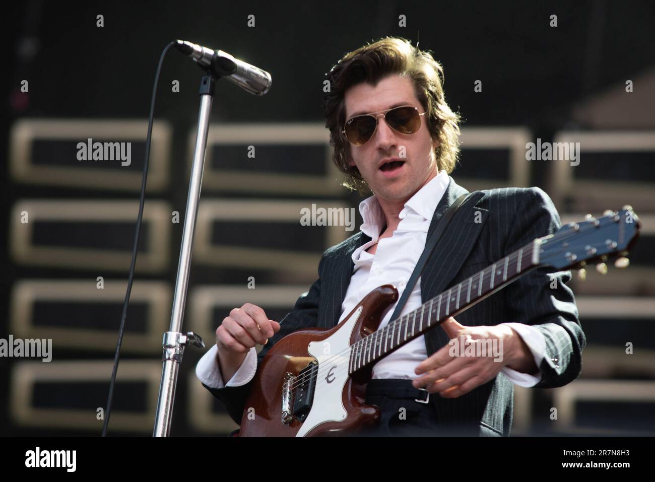Londres, Royaume-Uni. 16th juin 2023. Arctic Monkeys joue en direct au stade Emirates. Cristina Massei/Alamy Live News Banque D'Images