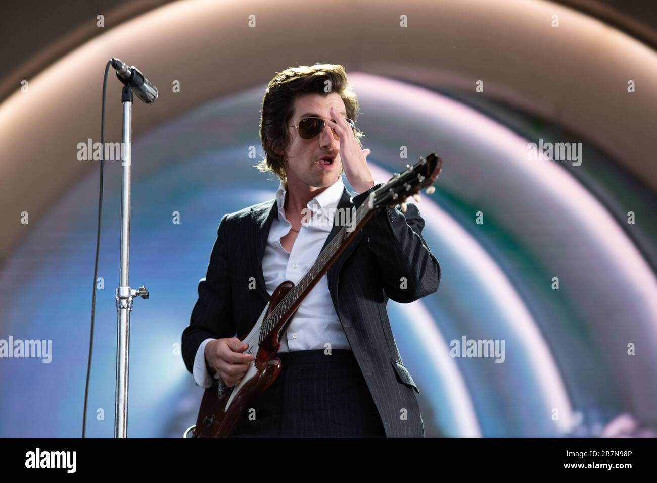 Londres, Royaume-Uni. 16th juin 2023. Arctic Monkeys joue en direct au stade Emirates. Cristina Massei/Alamy Live News Banque D'Images