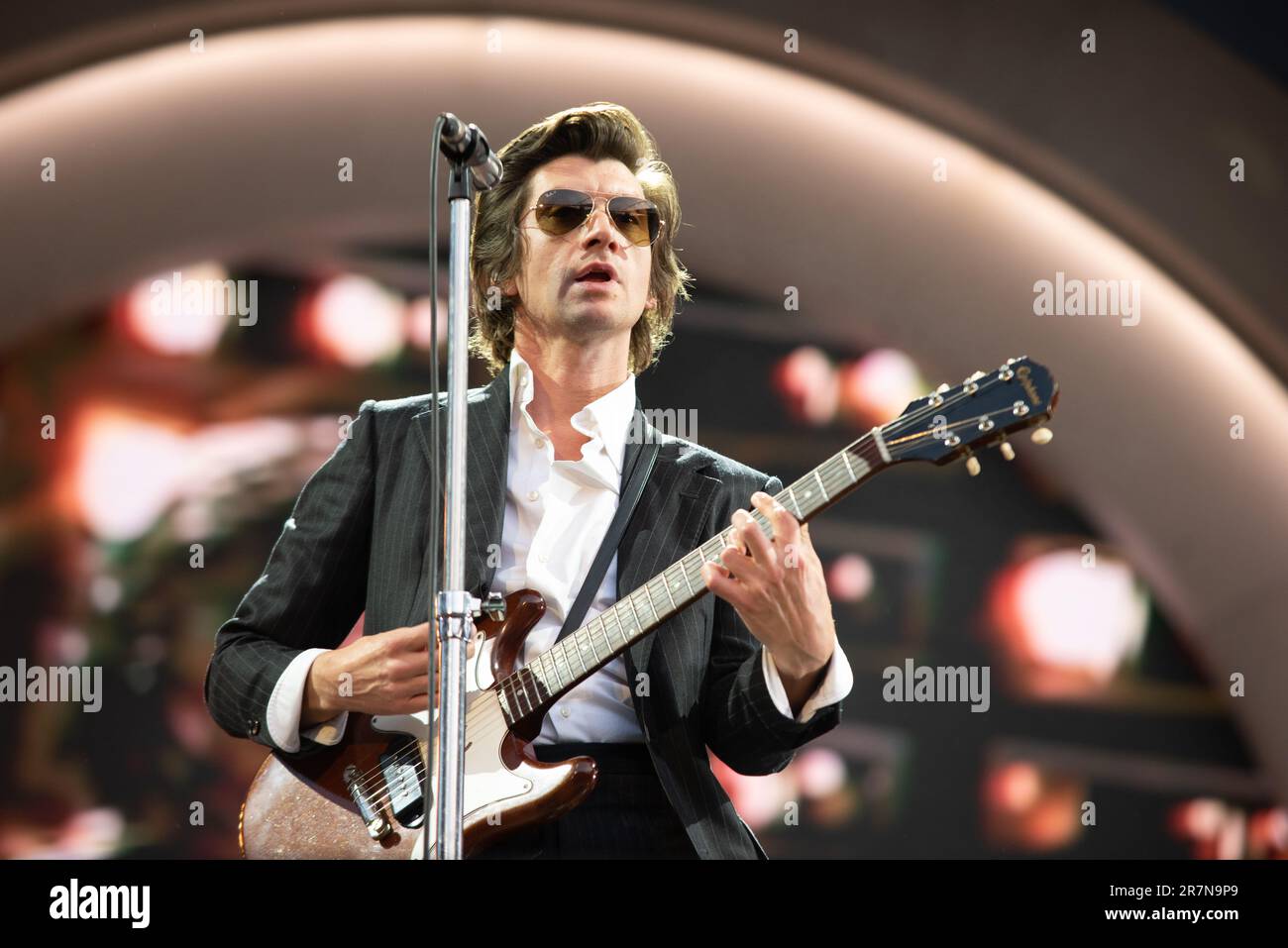 Londres, Royaume-Uni. 16th juin 2023. Arctic Monkeys joue en direct au stade Emirates. Cristina Massei/Alamy Live News Banque D'Images