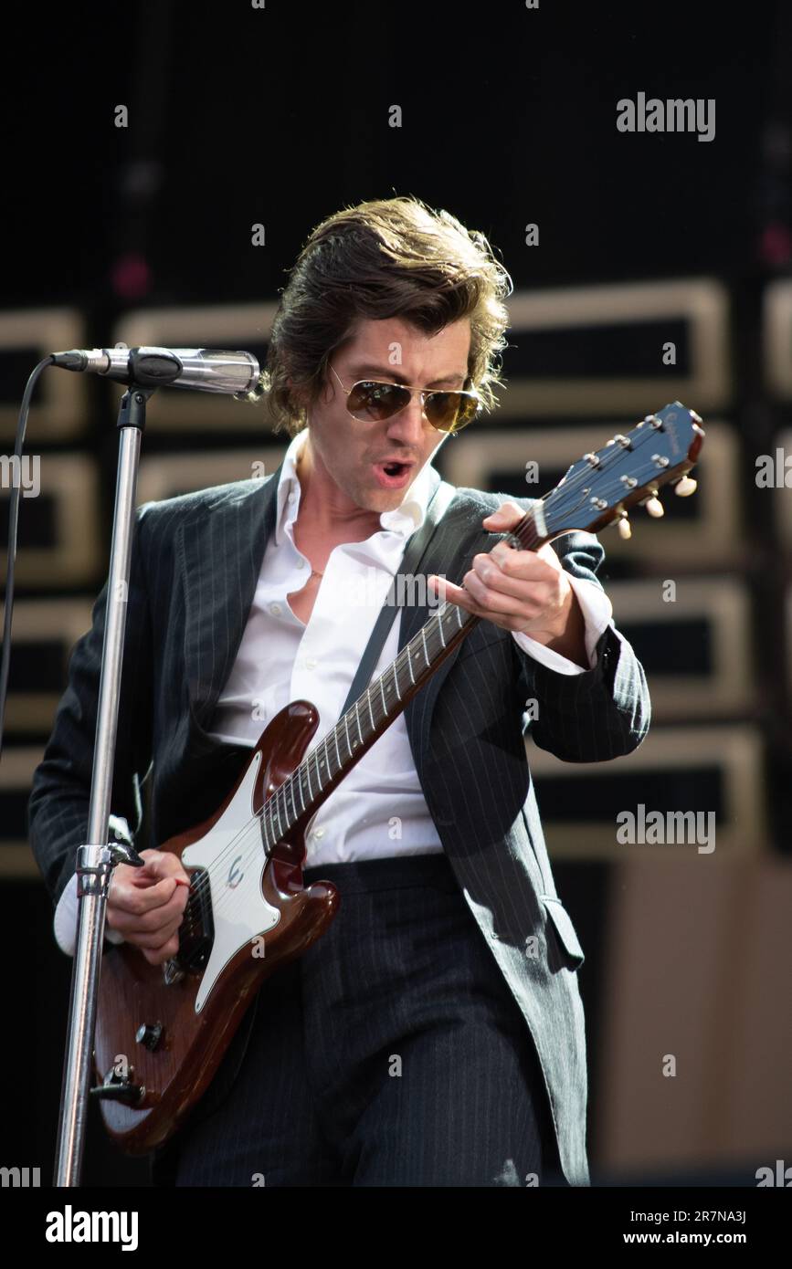 Londres, Royaume-Uni. 16th juin 2023. Arctic Monkeys joue en direct au stade Emirates. Cristina Massei/Alamy Live News Banque D'Images
