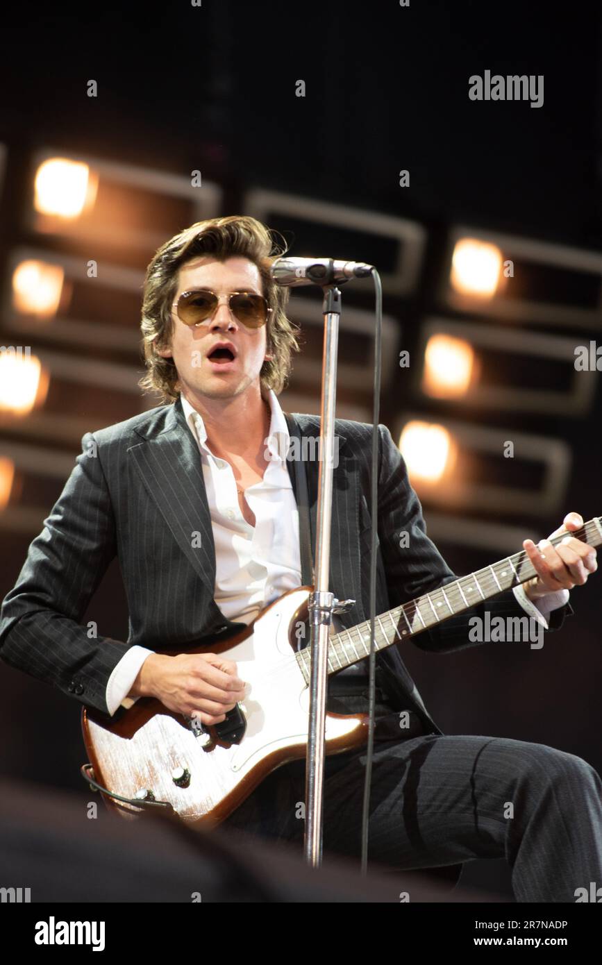 Londres, Royaume-Uni. 16th juin 2023. Arctic Monkeys joue en direct au stade Emirates. Cristina Massei/Alamy Live News Banque D'Images
