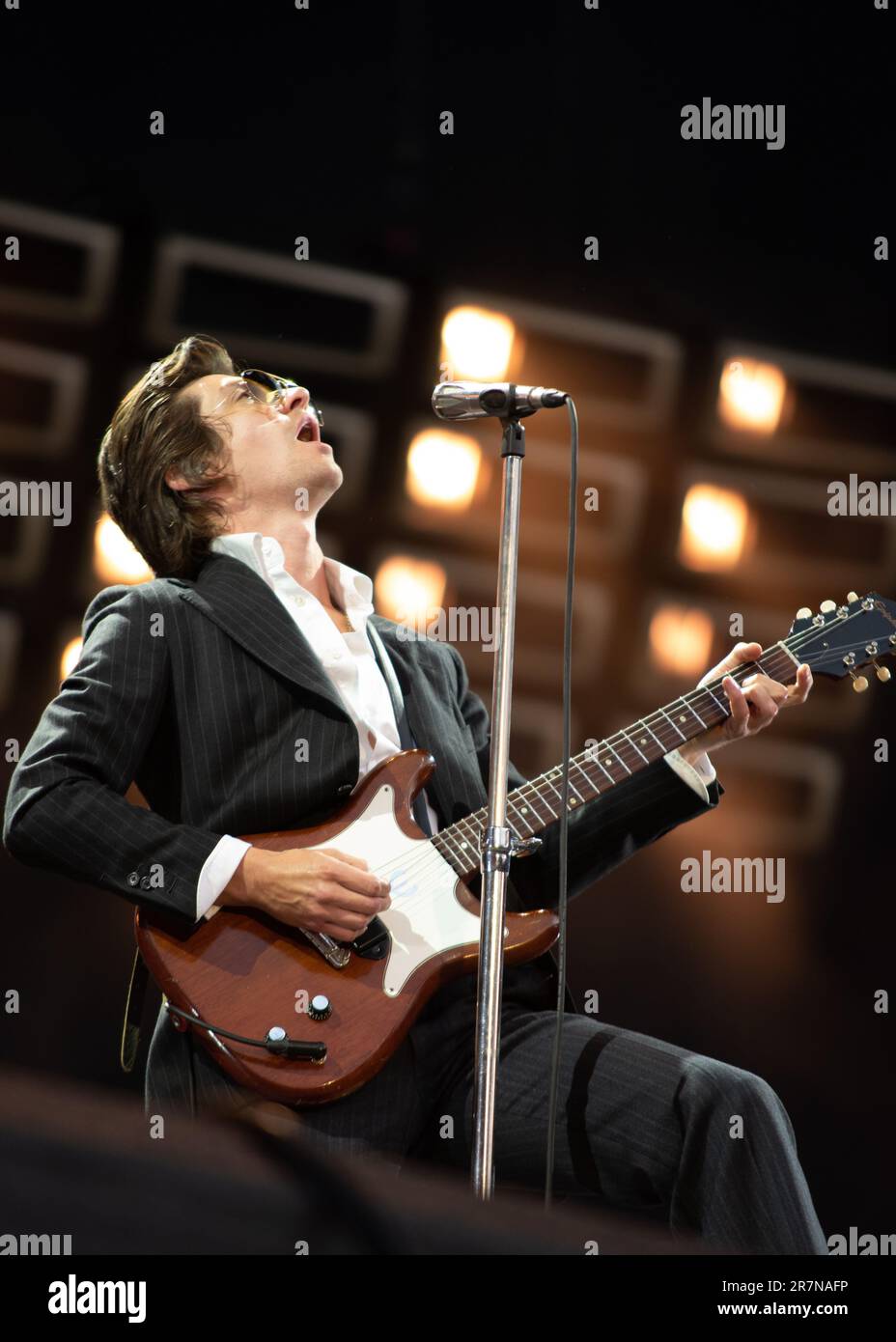 Londres, Royaume-Uni. 16th juin 2023. Arctic Monkeys joue en direct au stade Emirates. Cristina Massei/Alamy Live News Banque D'Images