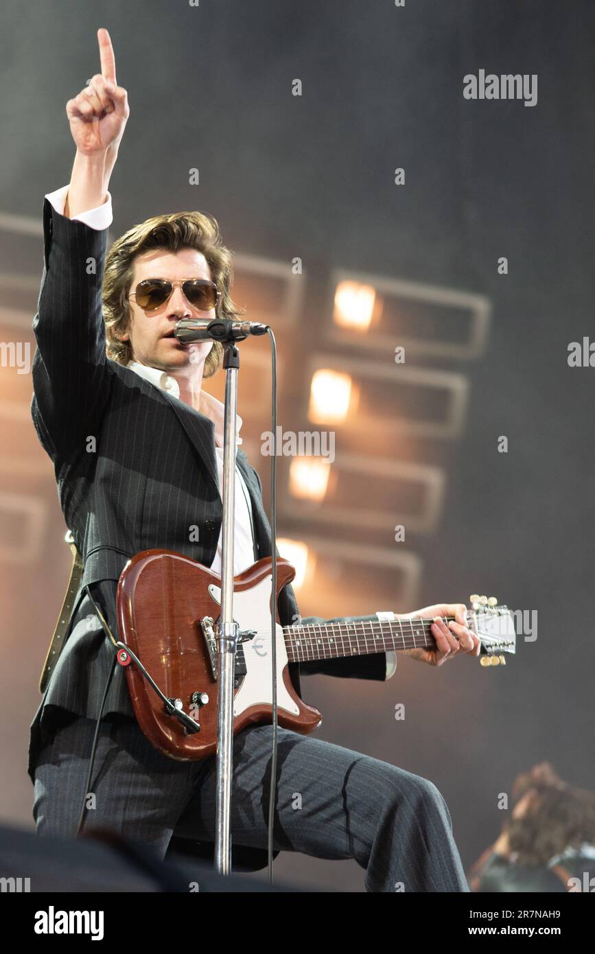 Londres, Royaume-Uni. 16th juin 2023. Arctic Monkeys joue en direct au stade Emirates. Cristina Massei/Alamy Live News Banque D'Images