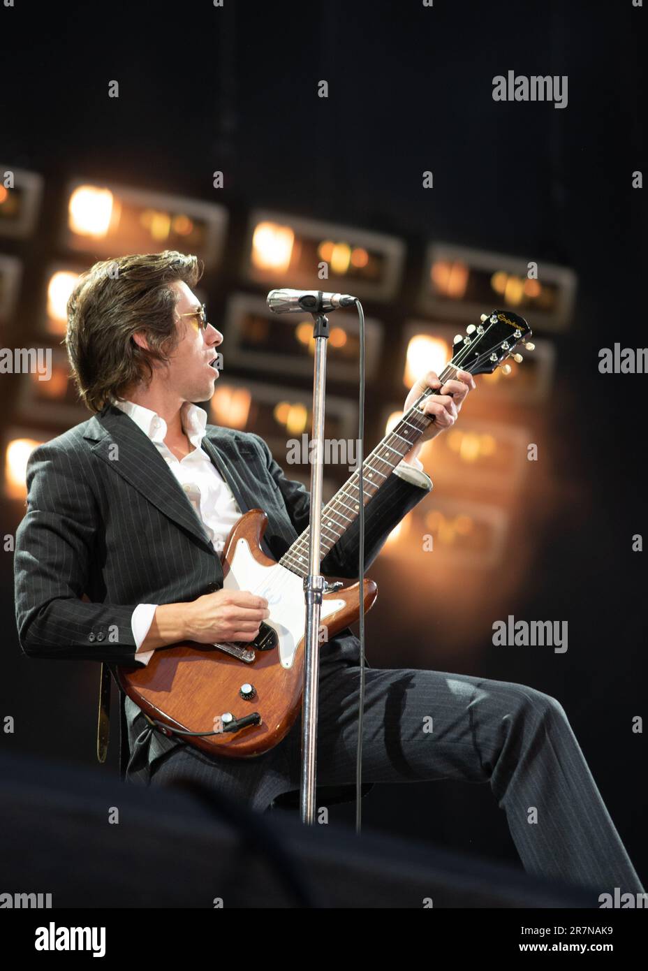 Londres, Royaume-Uni. 16th juin 2023. Arctic Monkeys joue en direct au stade Emirates. Cristina Massei/Alamy Live News Banque D'Images