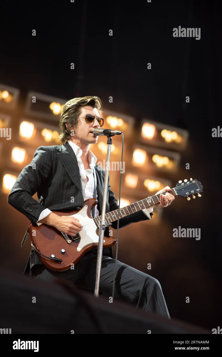 Londres, Royaume-Uni. 16th juin 2023. Arctic Monkeys joue en direct au stade Emirates. Cristina Massei/Alamy Live News Banque D'Images