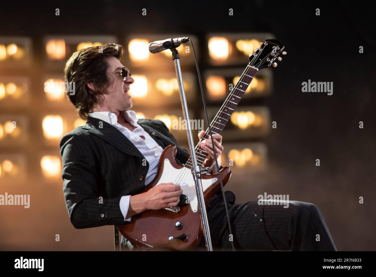 Londres, Royaume-Uni. 16th juin 2023. Arctic Monkeys joue en direct au stade Emirates. Cristina Massei/Alamy Live News Banque D'Images