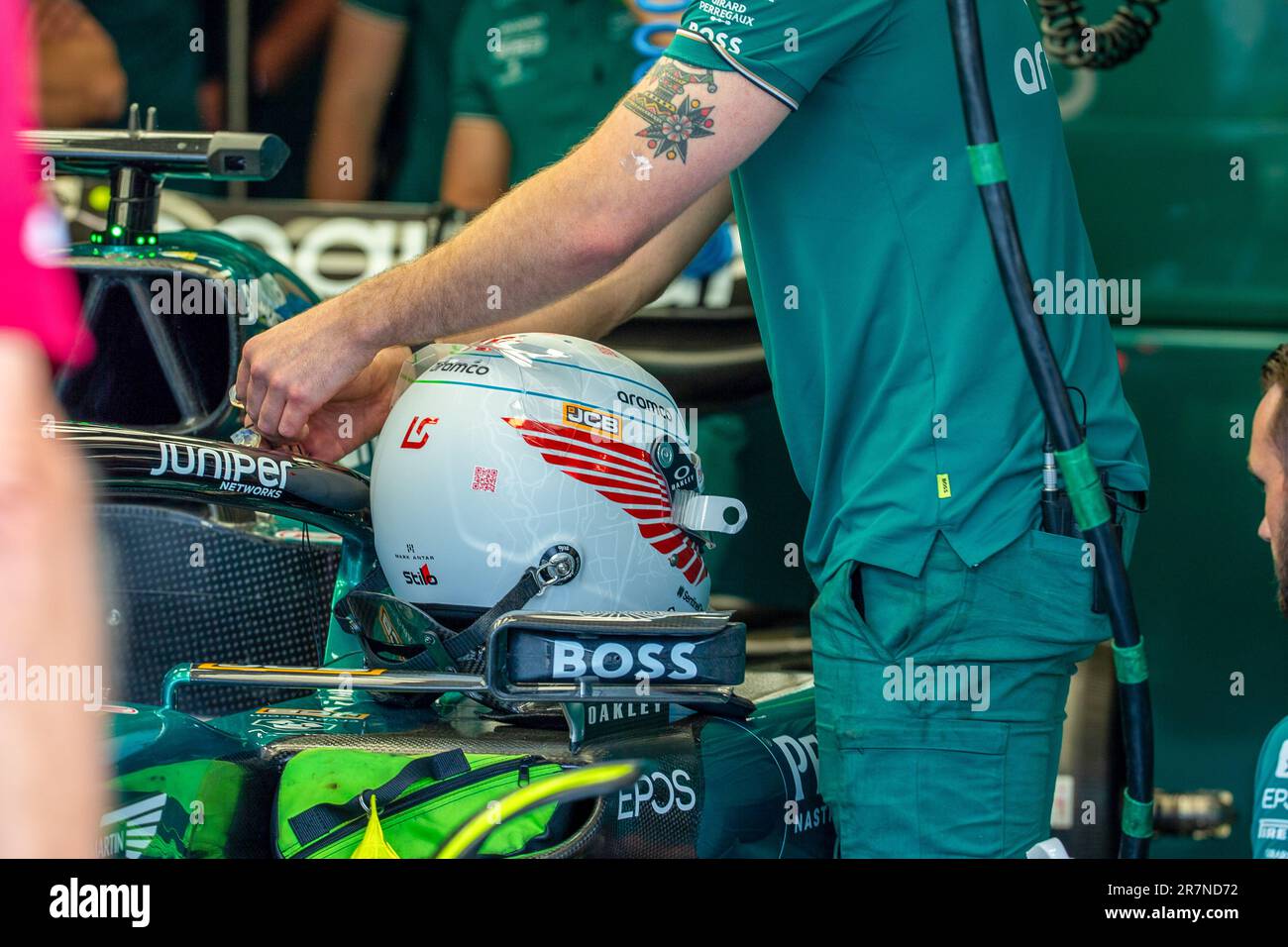 Aston Martin Aramco cognizant F1 Team.en day2, vendredi, de LA FORMULE 1 PIRELLI GRAND PRIX DU CANADA 2023 - du 15th au 18th juin 2023 à Montréal, Québec, Canada Banque D'Images