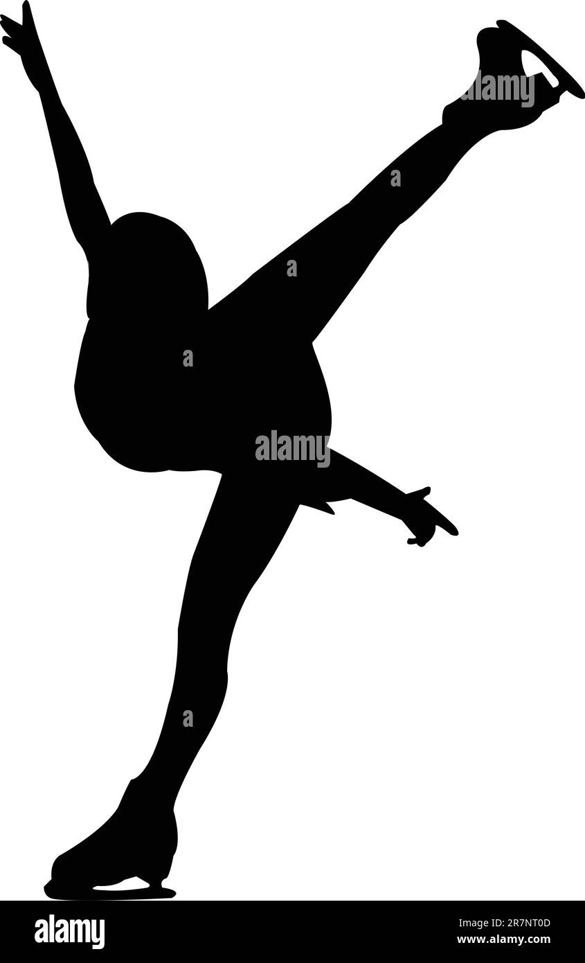 Patinage artistique - vecteur Illustration de Vecteur