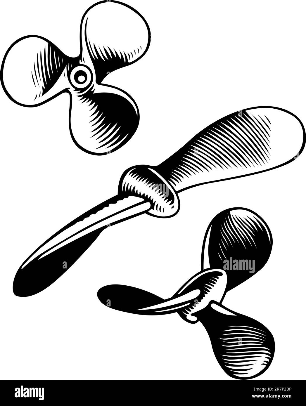 Dispositifs de maintien de vis d'arbre isolés sur blanc Illustration de Vecteur
