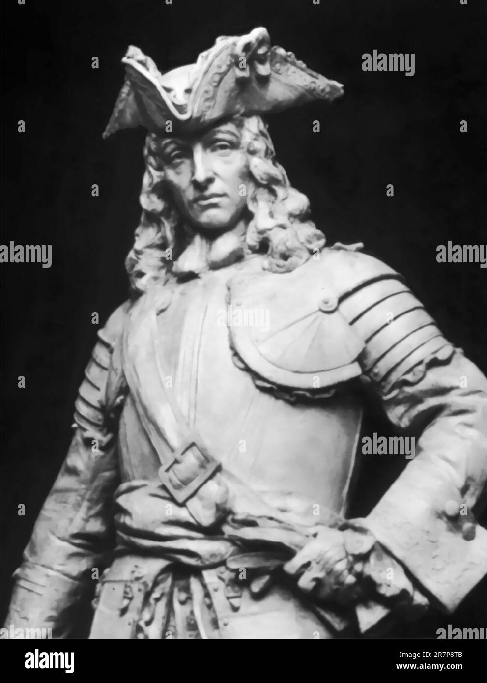 Statue du général James Edward Oglethorpe, fondateur de la colonie de Géorgie et planificateur de Savannah, sculptée par le célèbre Daniel Chester Français qui a également sculpté le Minuteman à Concord, ma, et la statue monumentale d'Abraham Lincoln pour le Lincoln Memorial à Washington, D.C. La statue d'Oglethorpe est la pièce maîtresse de la place historique Chippewa à Savannah, Géorgie, depuis 1910. (ÉTATS-UNIS) Banque D'Images