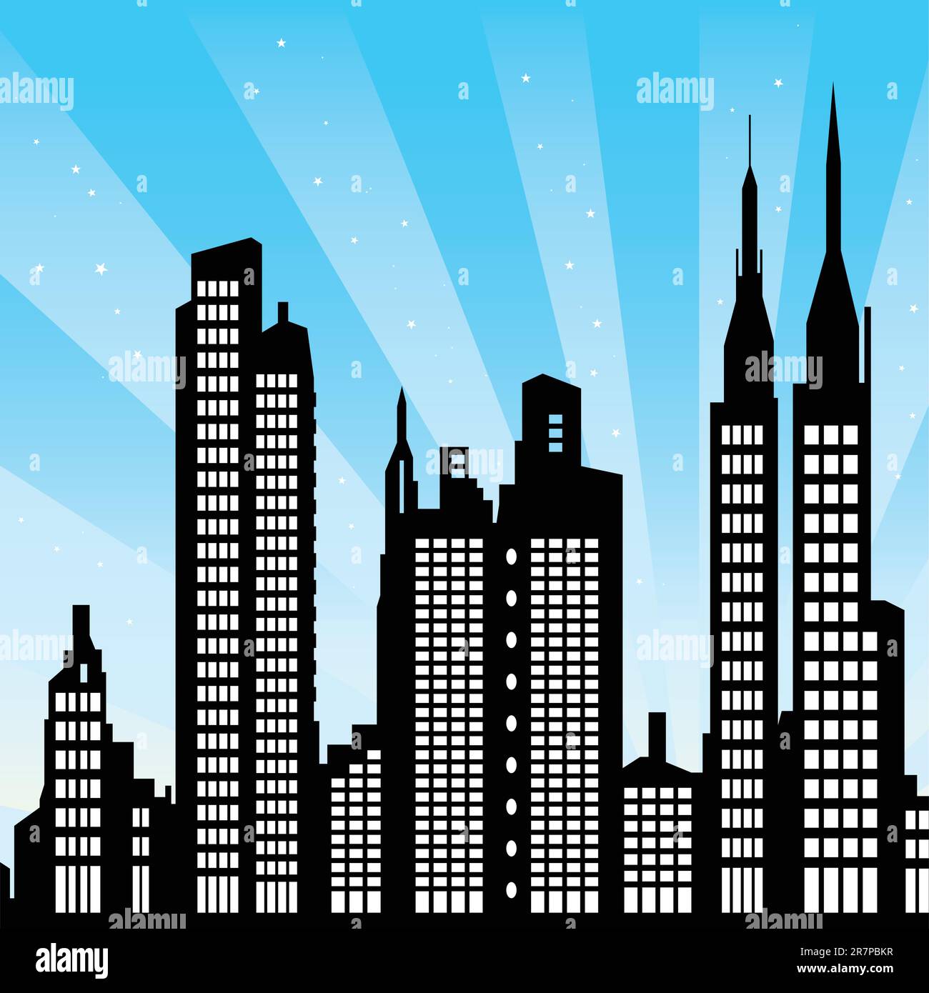 illustration vectorielle du paysage urbain de new york Illustration de Vecteur