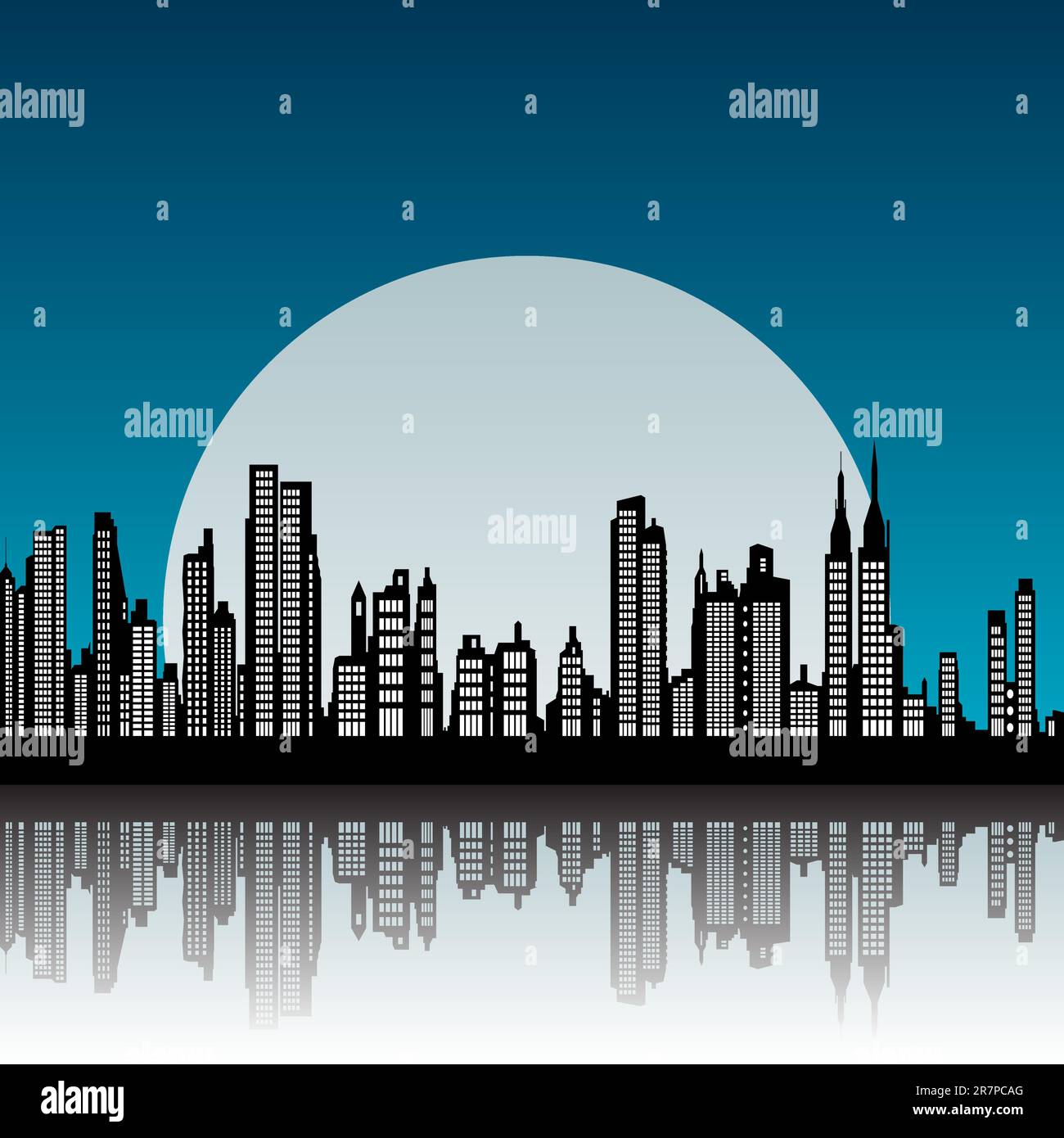 illustration vectorielle du paysage urbain de new york Illustration de Vecteur