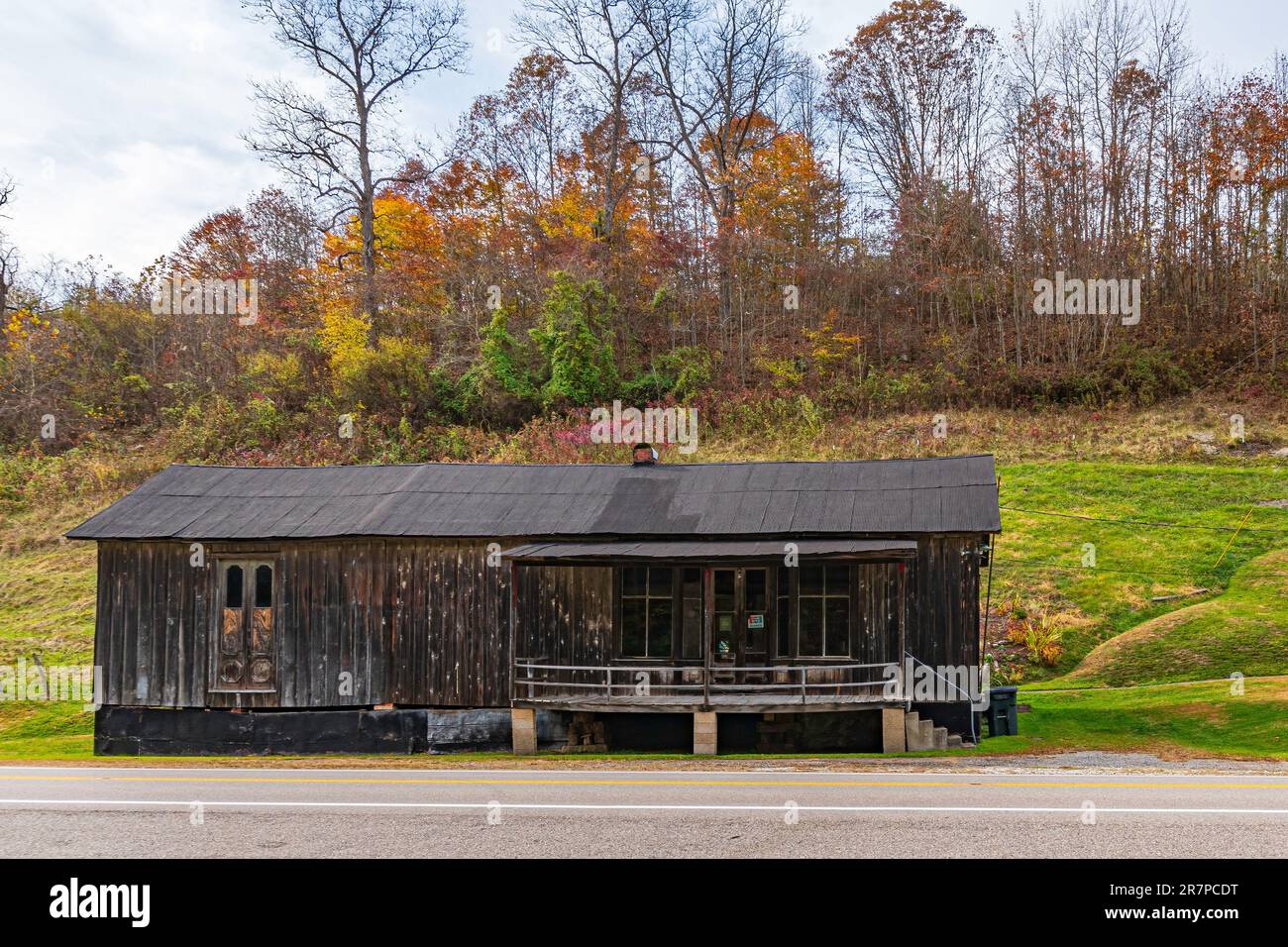 Moss Run, Ohio, États-Unis-oct 25, 2022: Old Biehl Store, un site local en exploitation de 1921 à 1993. C'était un magasin général à service complet. Banque D'Images