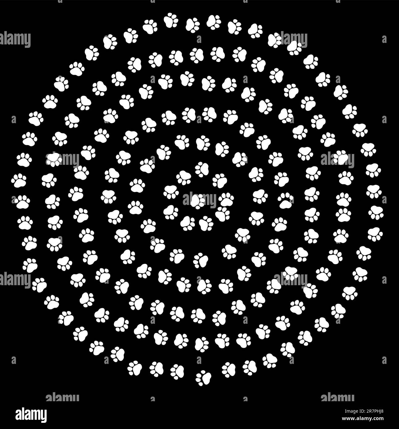 vector une image de pistes animales Illustration de Vecteur