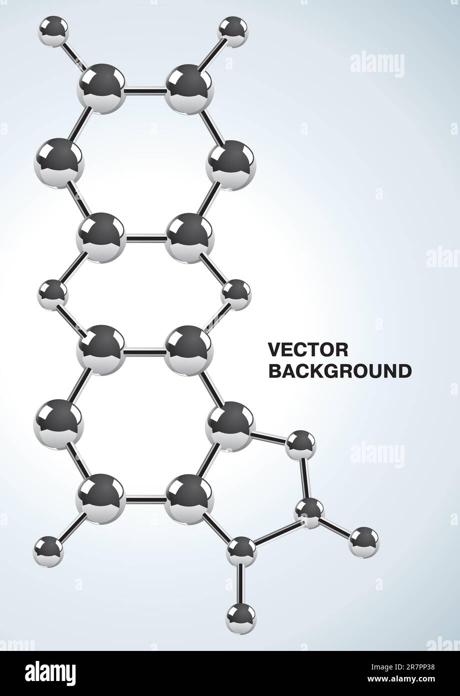 Illustration de la formule chimique composée de molécules Illustration de Vecteur