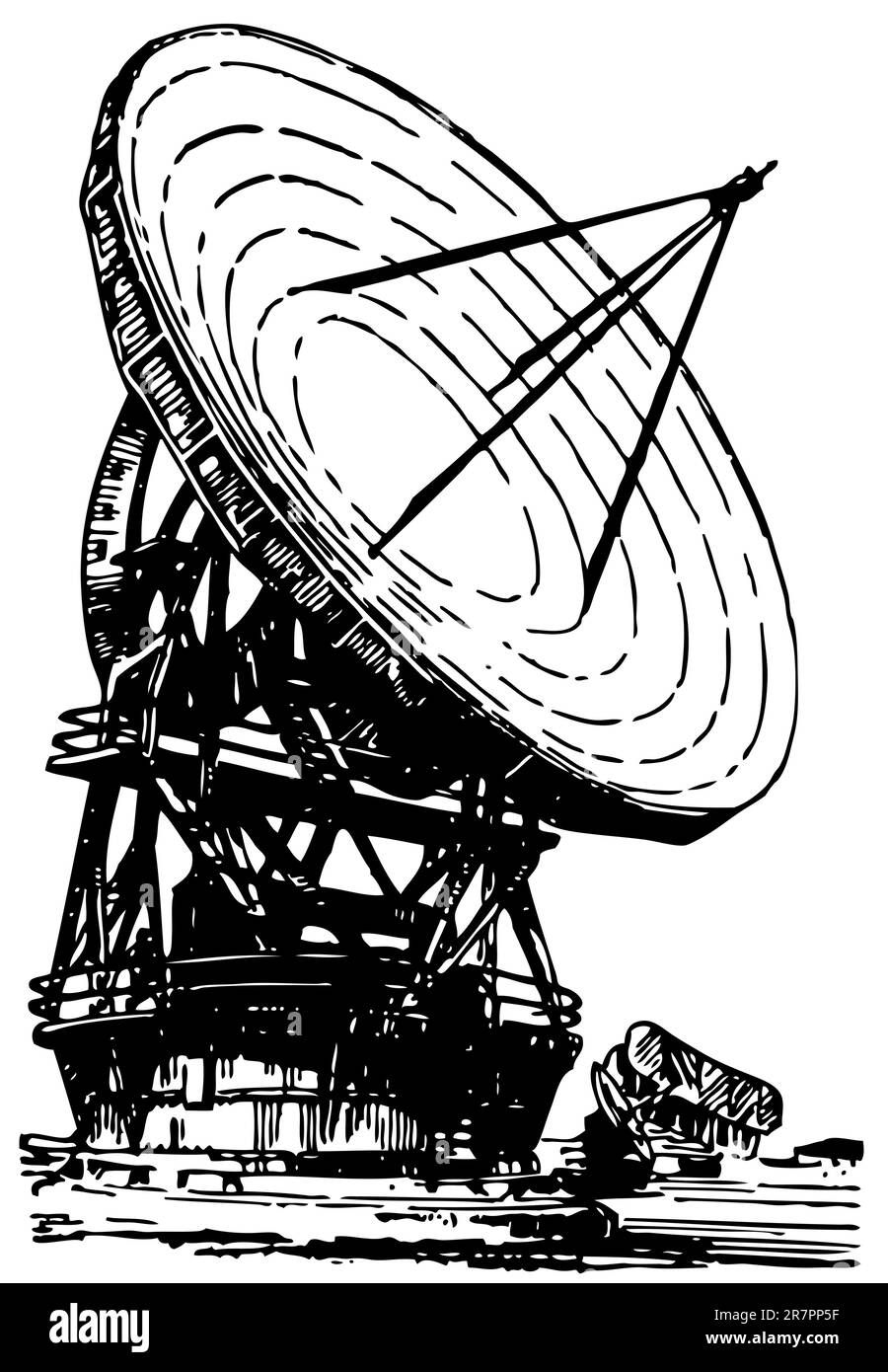 Antenne parabolique Illustration de Vecteur