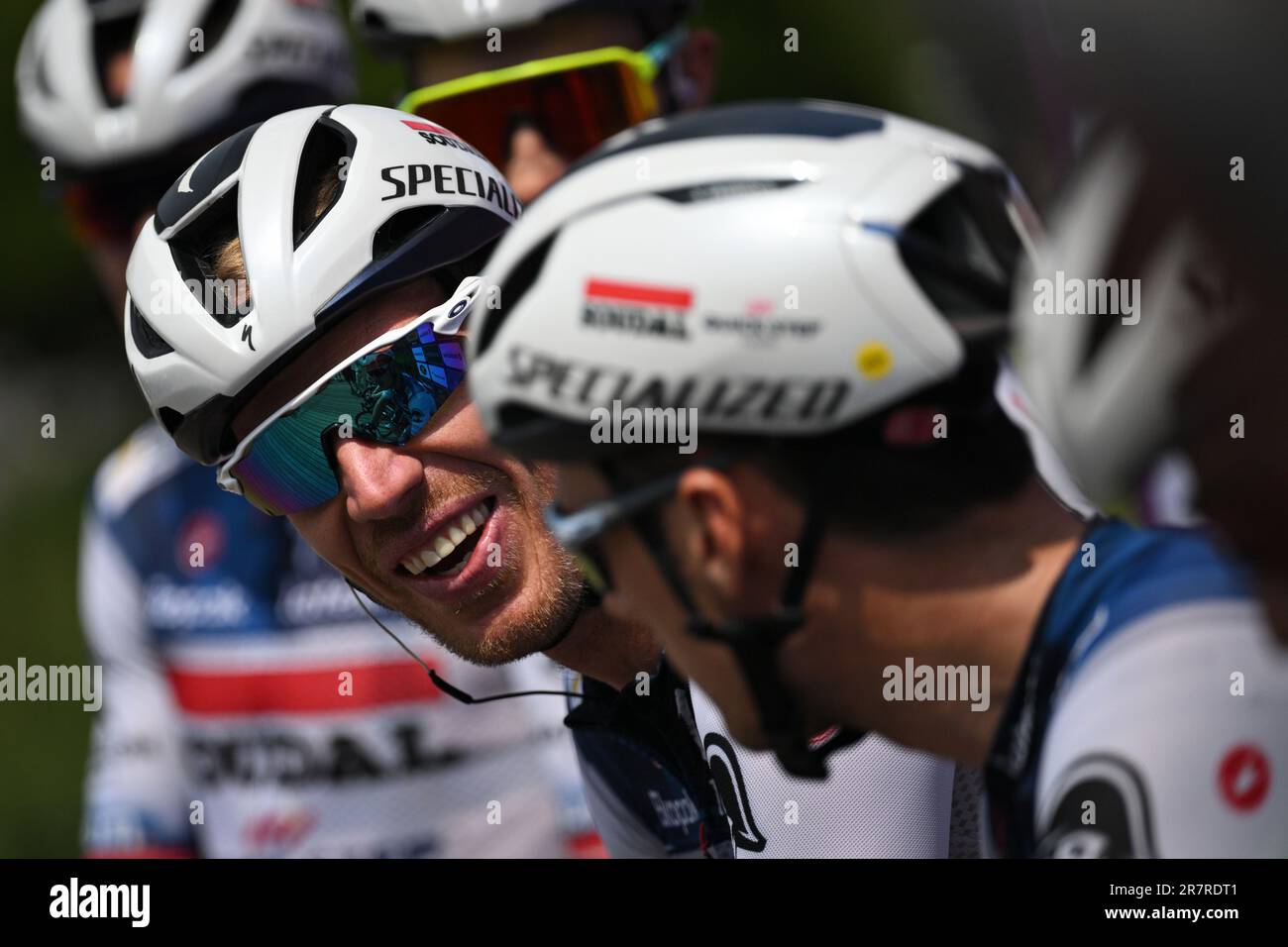 Durbuy, Belgique. 17th juin 2023. Belge Tim Declercq de Soudal Quick-Step photographié au début de la phase 4 de la course de vélo Baloise Belgium Tour, de et à Durbuy (172, 6 km) le samedi 17 juin 2023. PHOTO DE BELGA DAVID STOCKMAN crédit: Belga News Agency/Alay Live News Banque D'Images