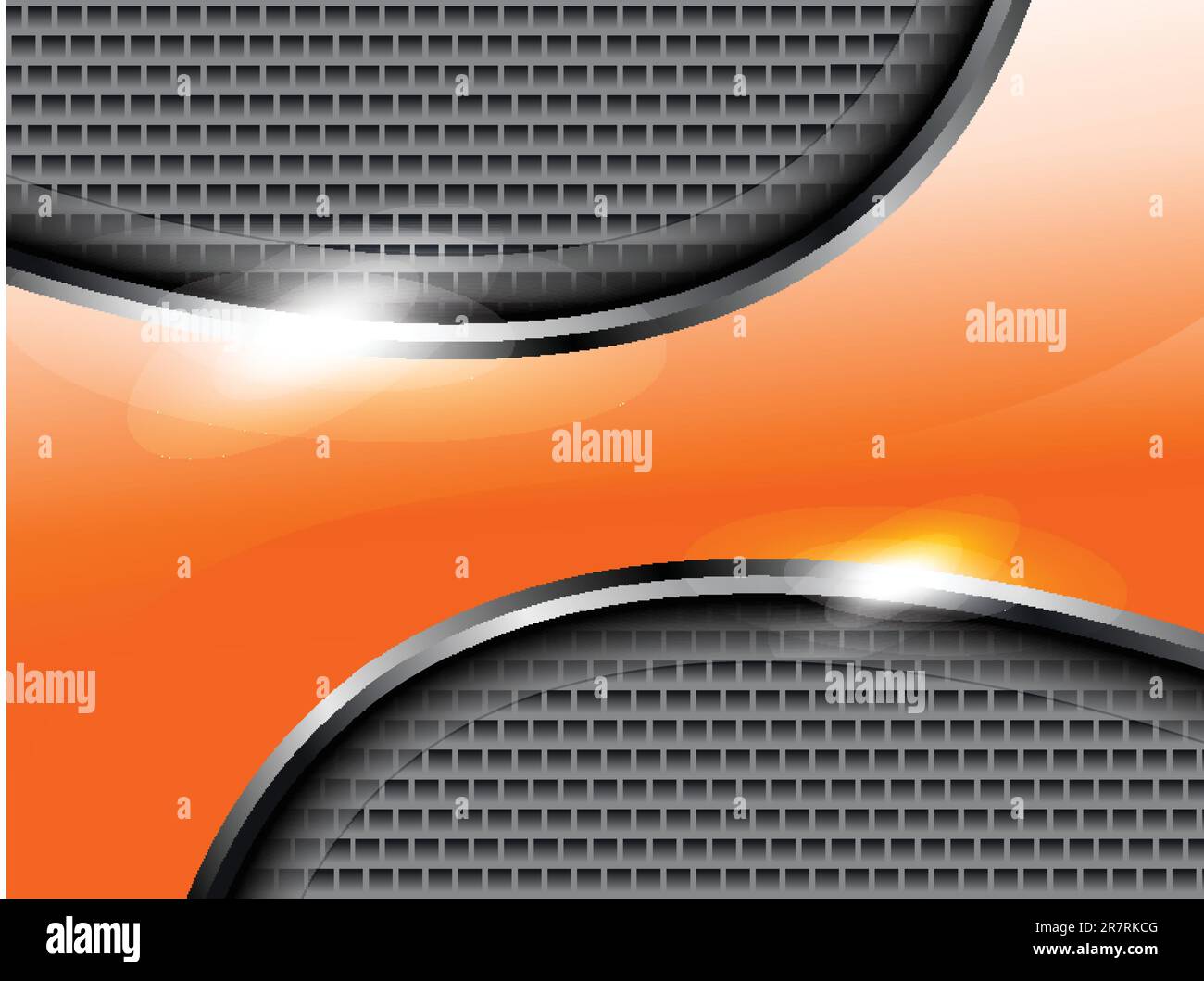 illustration vectorielle d'arrière-plan abstraite orange volent Illustration de Vecteur