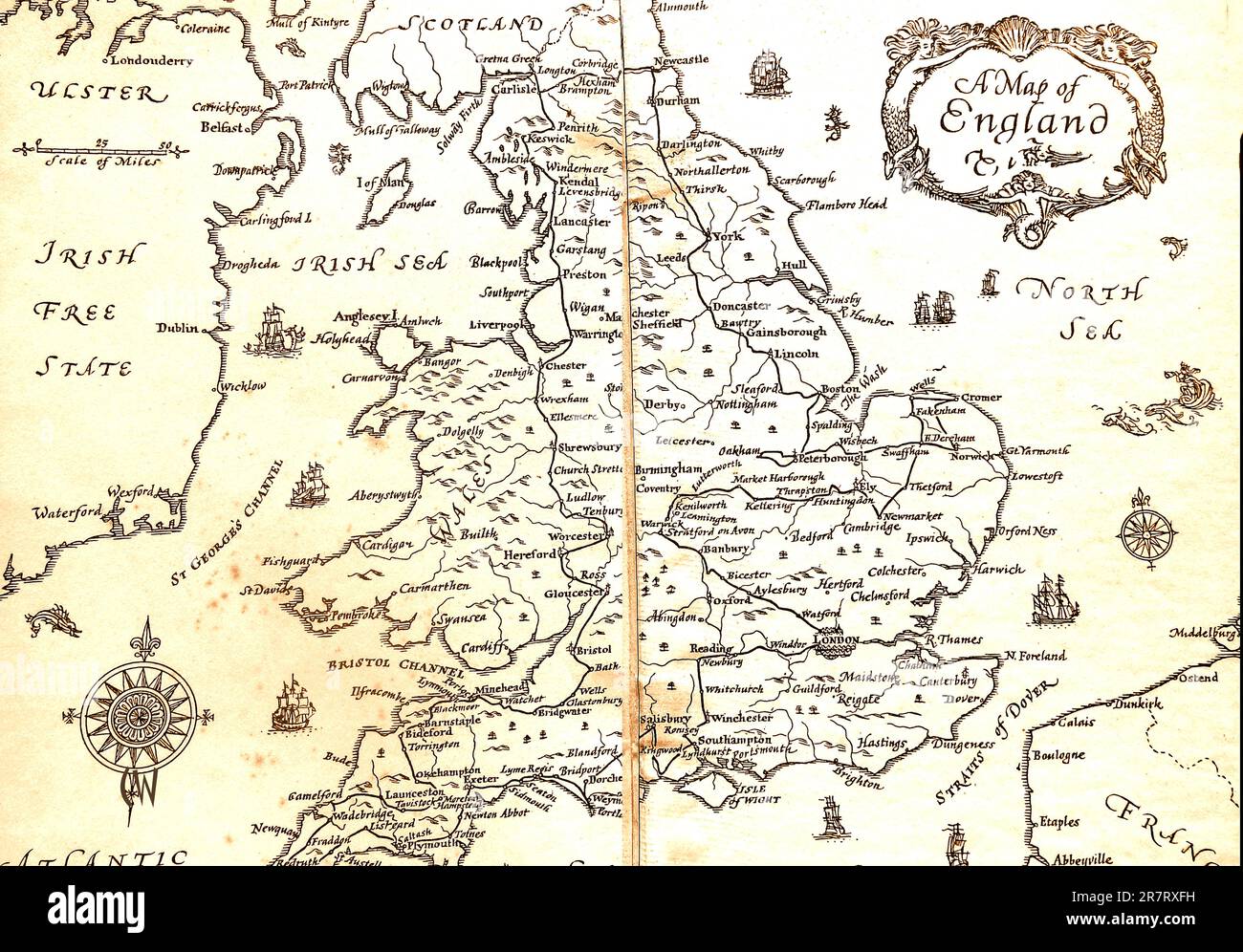 Carte Ancienne D'Anglesey (Ynys Mon) De 1809 Par Cole & Roper - Encadrée En Bois - Gravure Sur Cuivre Originale