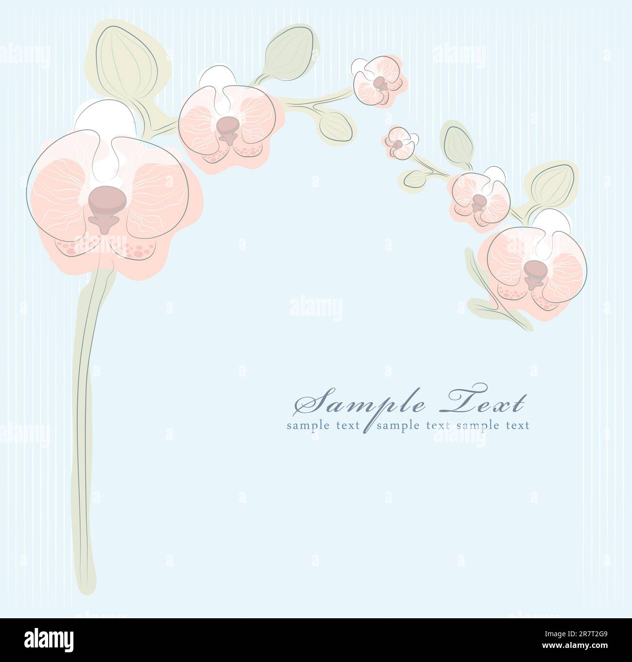 Orchid Floral background Illustration de Vecteur