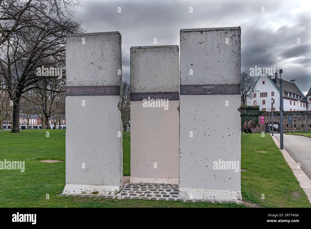 Mémorial des victimes du mur de Berlin, Koblenz, Rhénanie-Palatinat, Allemagne Banque D'Images
