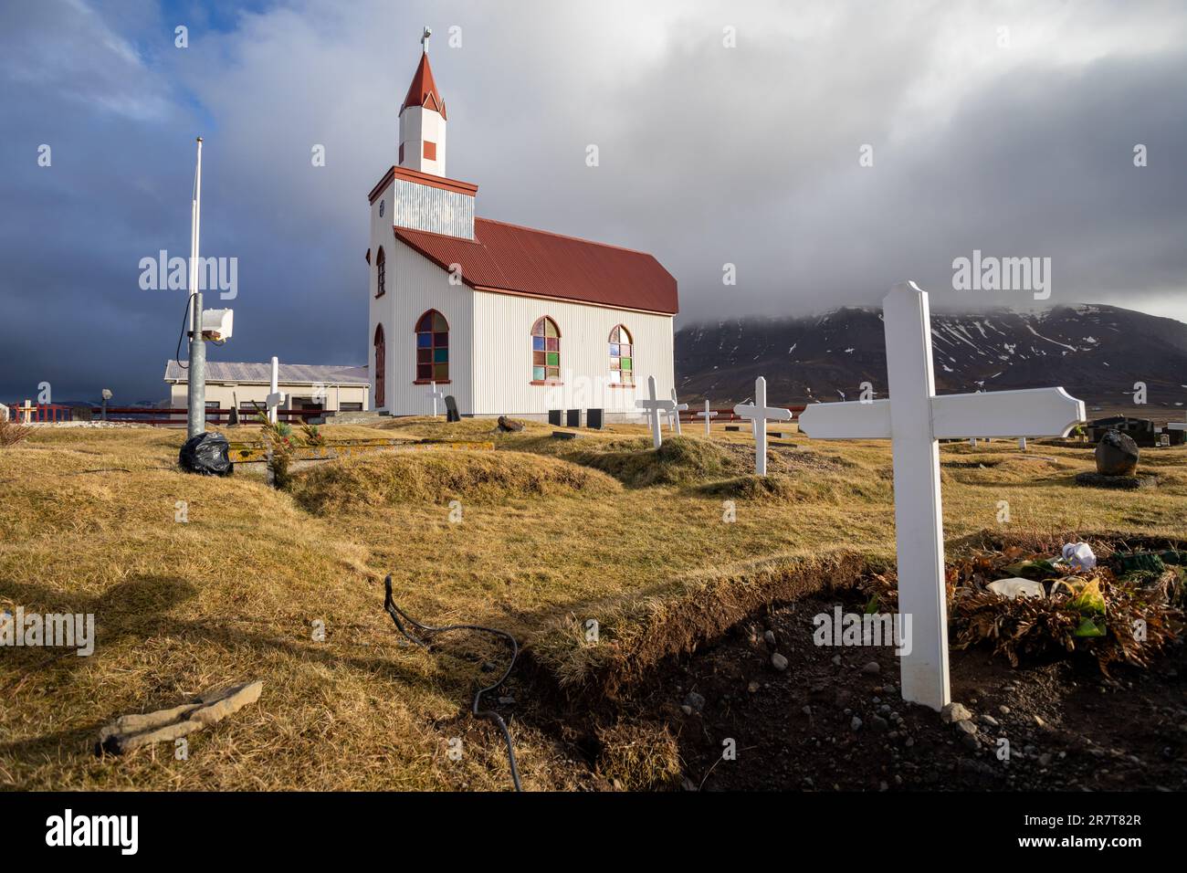 Stadarholskirkja, Vestfirdir, Islande Banque D'Images