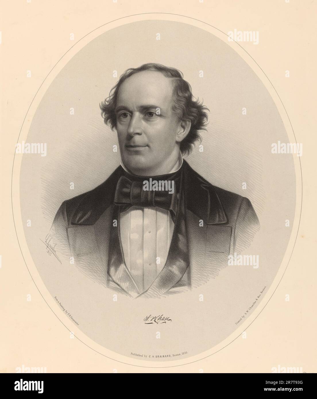 Saumon P. Chase 1855 Banque D'Images