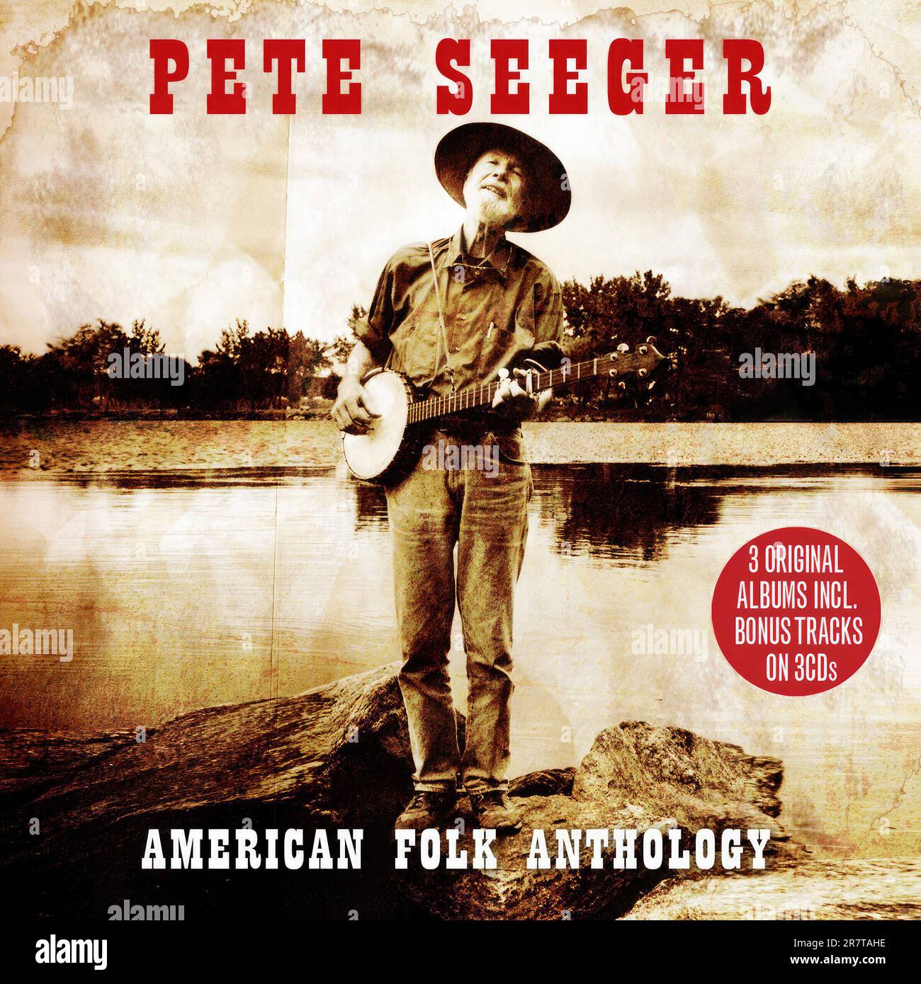 Pete Seeger , American Folk Anthologie, 2008Género: Folk, World, and Country Estilo: Country, Folk'. Banque D'Images