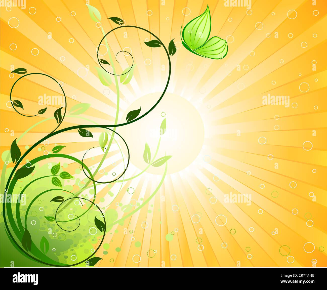 Vector Floral background Illustration de Vecteur