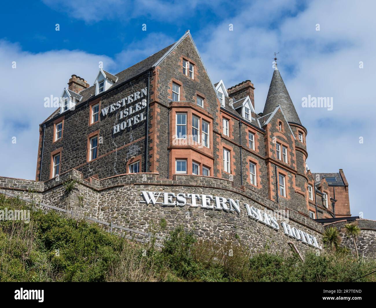 Maisons à Tobermory, autour de la baie, île de mull, Écosse, Royaume-Uni Banque D'Images