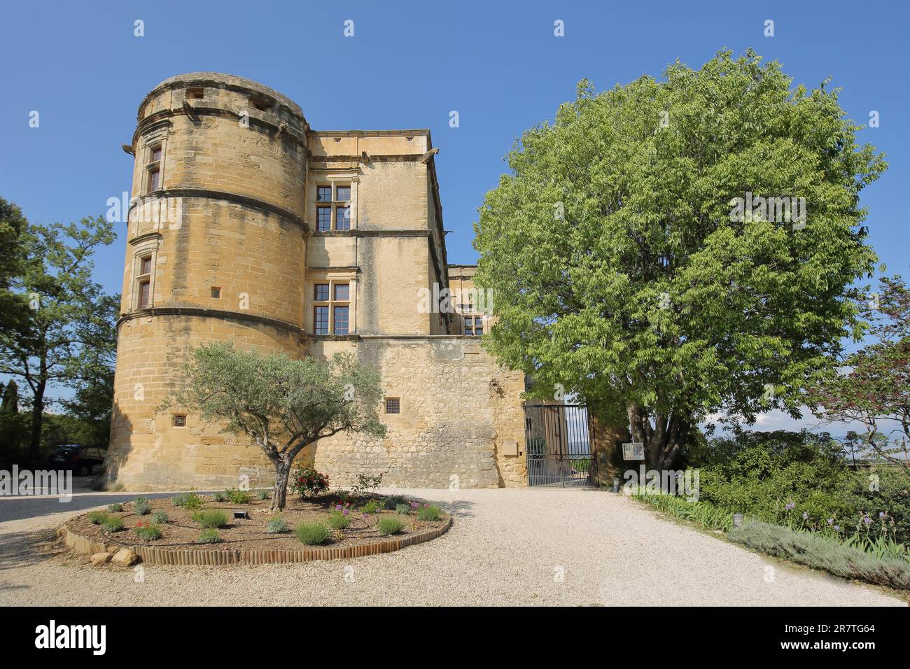 Château historique, Château, Lourmarin, Luberon, Vaucluse, Provence, France Banque D'Images