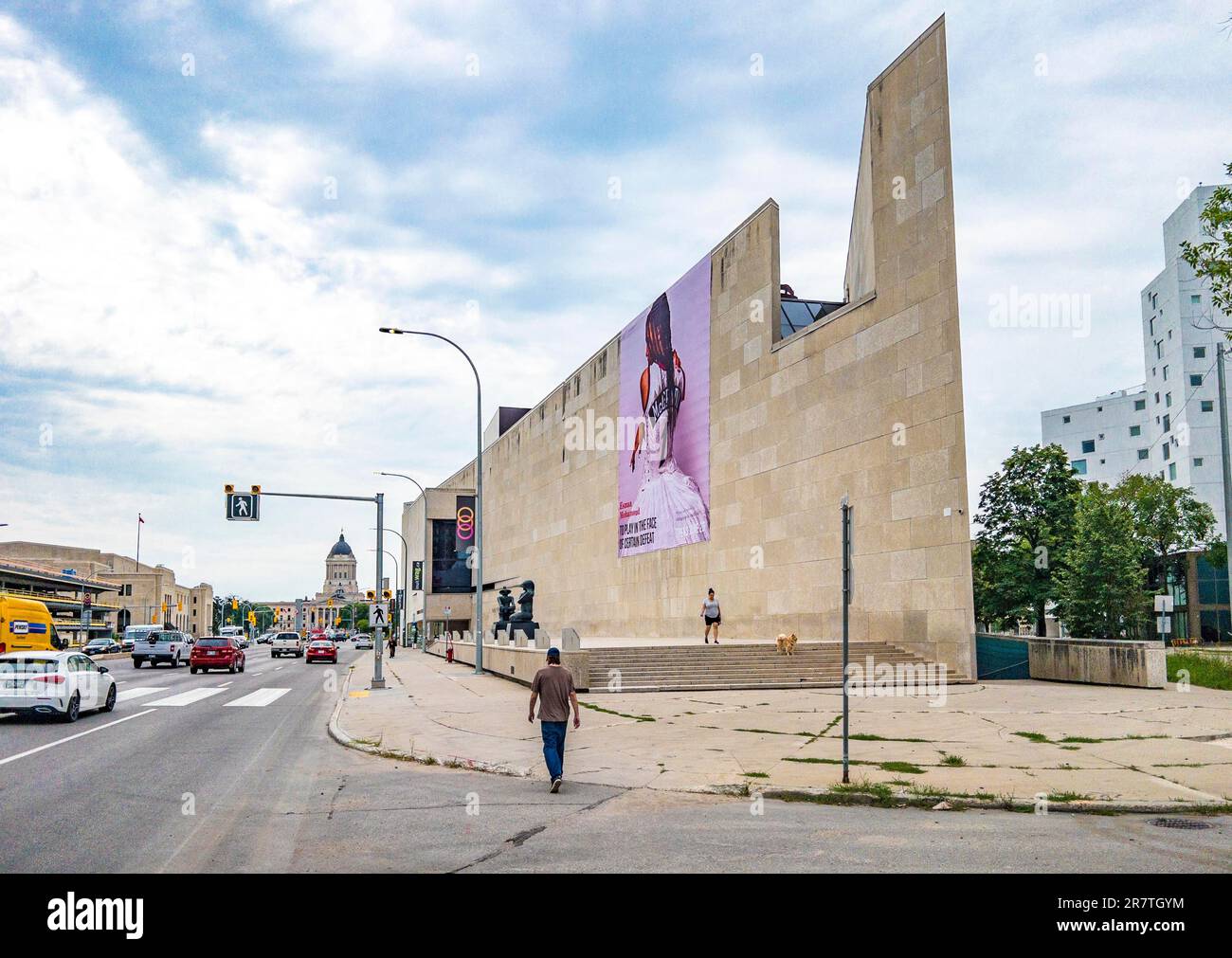 Galerie d'art de Winnipeg. Winnipeg, Manitoba, Canada Banque D'Images