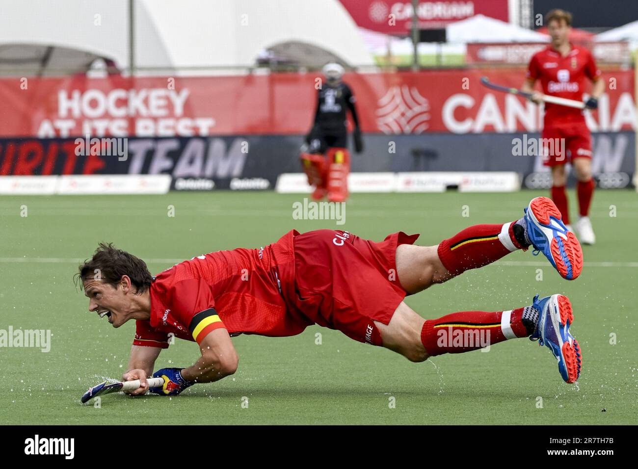 Anvers, Belgique. 17th juin 2023. Felix Denayer de Belgique photographié lors d'un match de hockey entre l'équipe nationale belge Red Lions et l'Australie, match 5/12 dans la phase de groupe de la Ligue Pro FIH 2023 pour hommes, samedi 17 juin 2023 à Anvers. BELGA PHOTO DIRK WAEM crédit: Belga News Agency/Alay Live News Banque D'Images