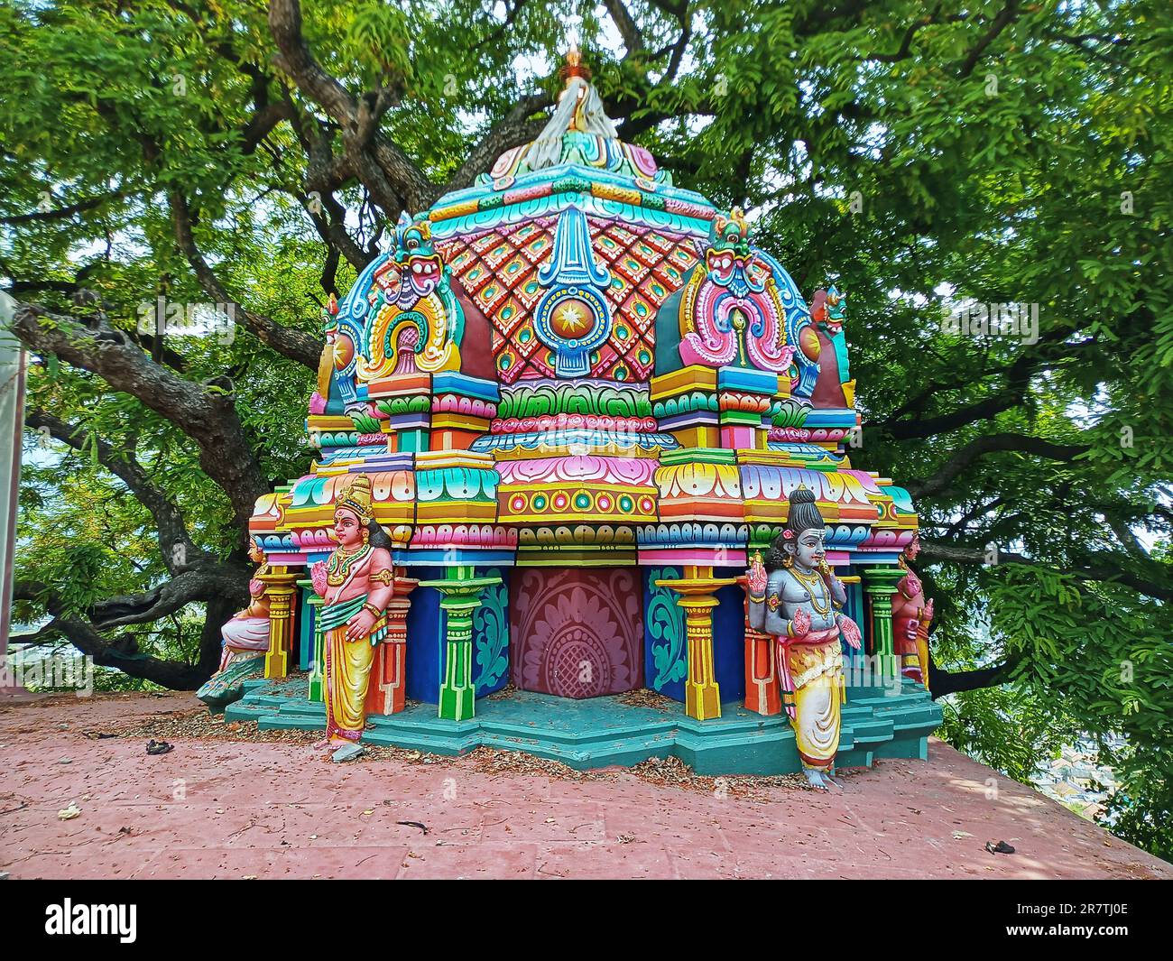 collines de palani, temple de palani murugan, temple de palani, boutiques à palani, tête tonsuring à palani, offre tonsuring dans palany, temple tamilnadu, hindou, muruga Banque D'Images