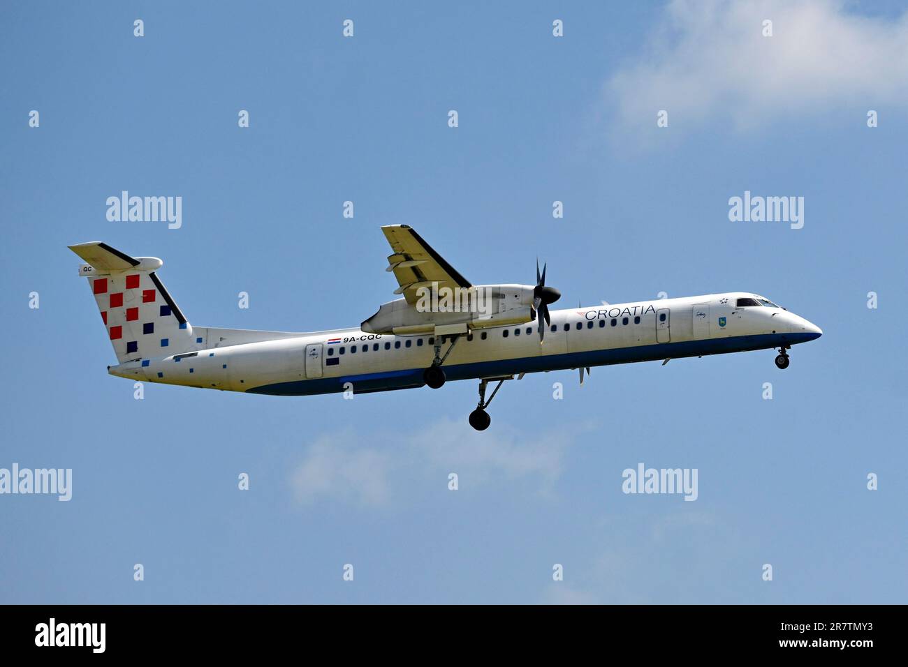 Aircraft Croatia Airlines, Bombardier DHC-8-400, 9A-CQC Banque D'Images