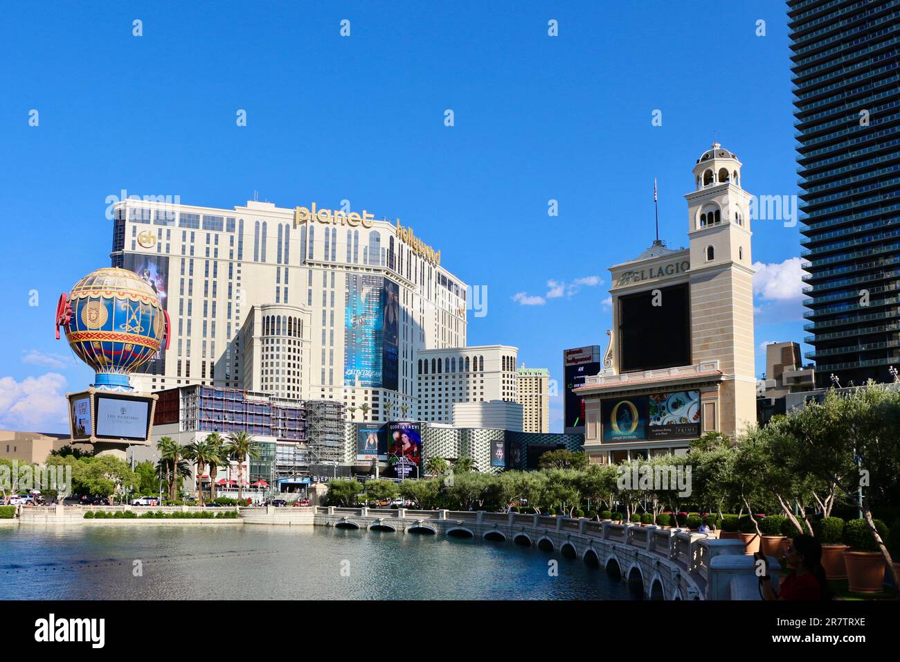 Planet Hollywood Las Vegas Resort & Casino avec le faux ballon Montgolfier sur Las Vegas Strip Las Vegas Nevada USA Banque D'Images