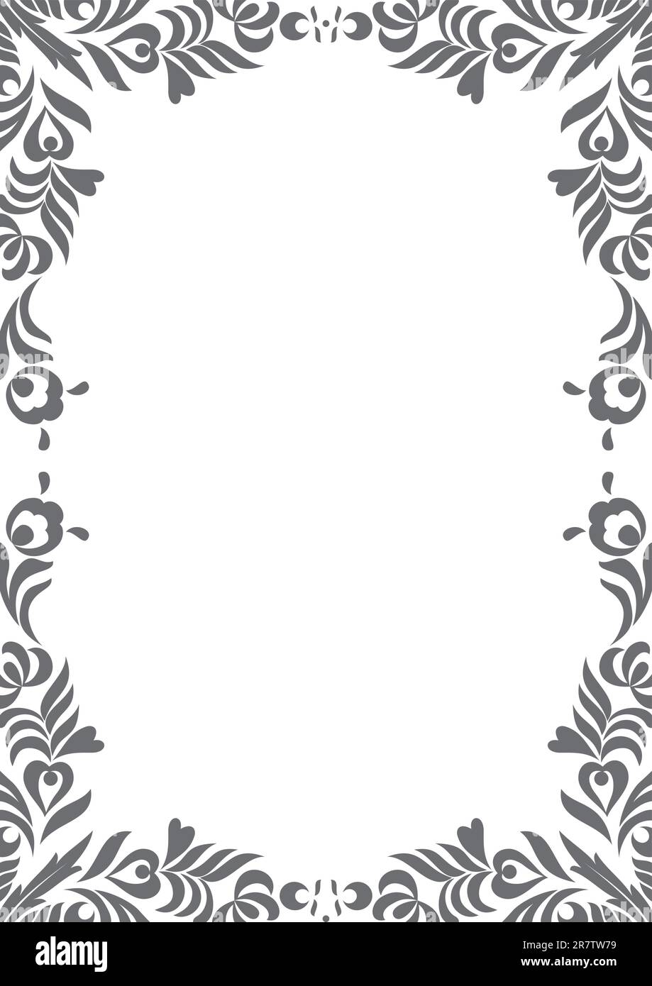 Page décoration florale - vector illustration Illustration de Vecteur