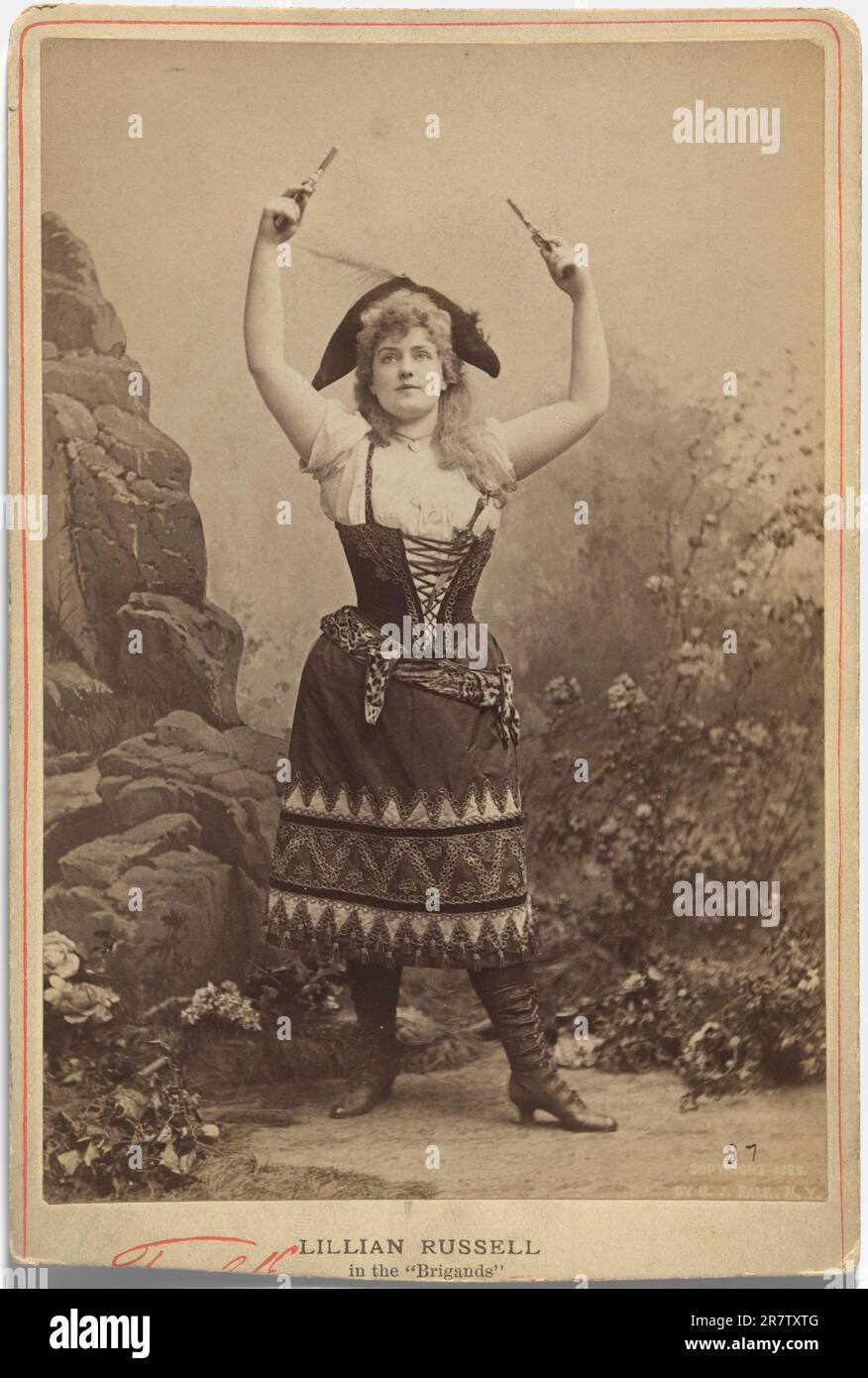 Lillian Russell 1889 Banque D'Images