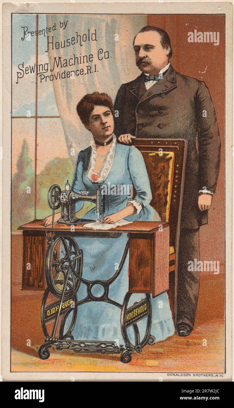 Grover Cleveland et Frances Folsom Cleveland c. 1886-1890 Banque D'Images