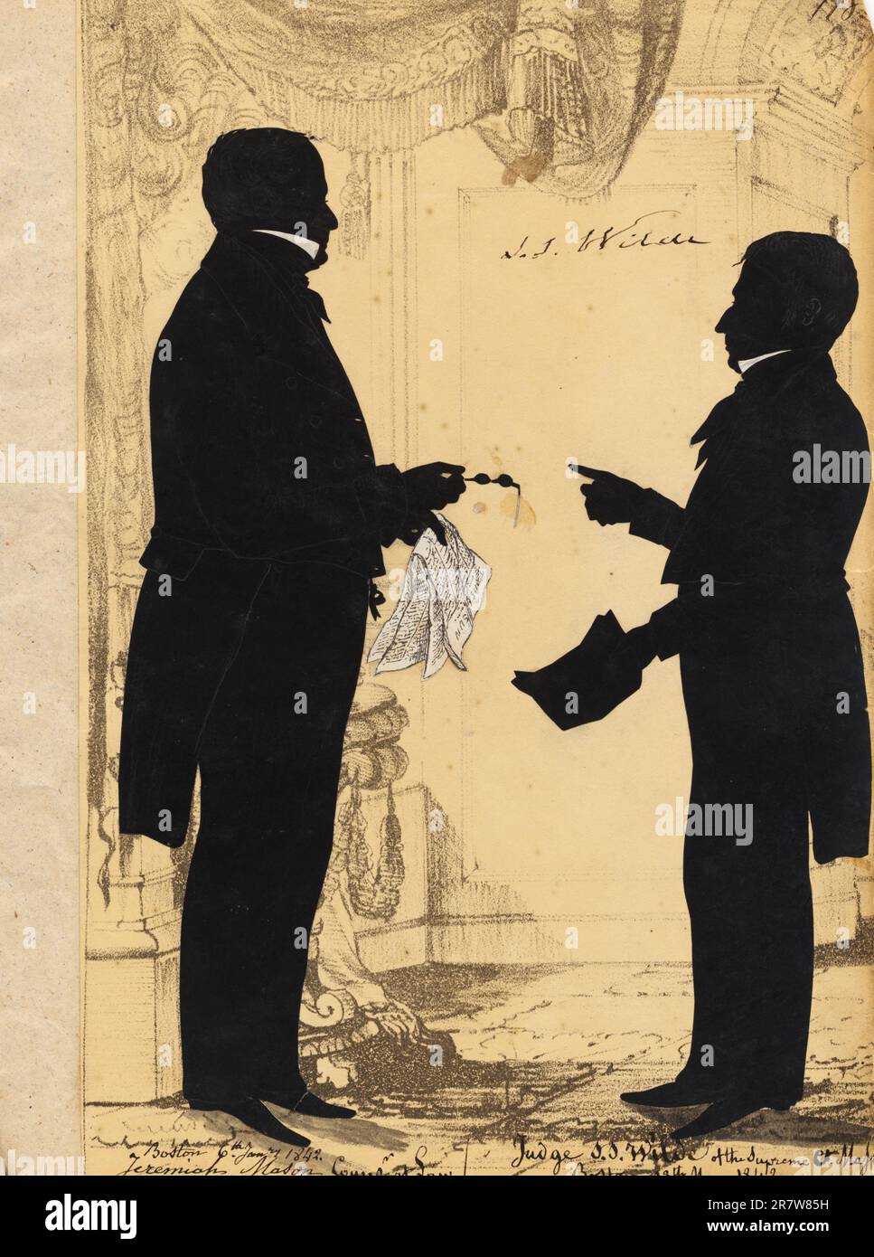 Jeremiah Mason et Samuel Wilde 1842 Banque D'Images
