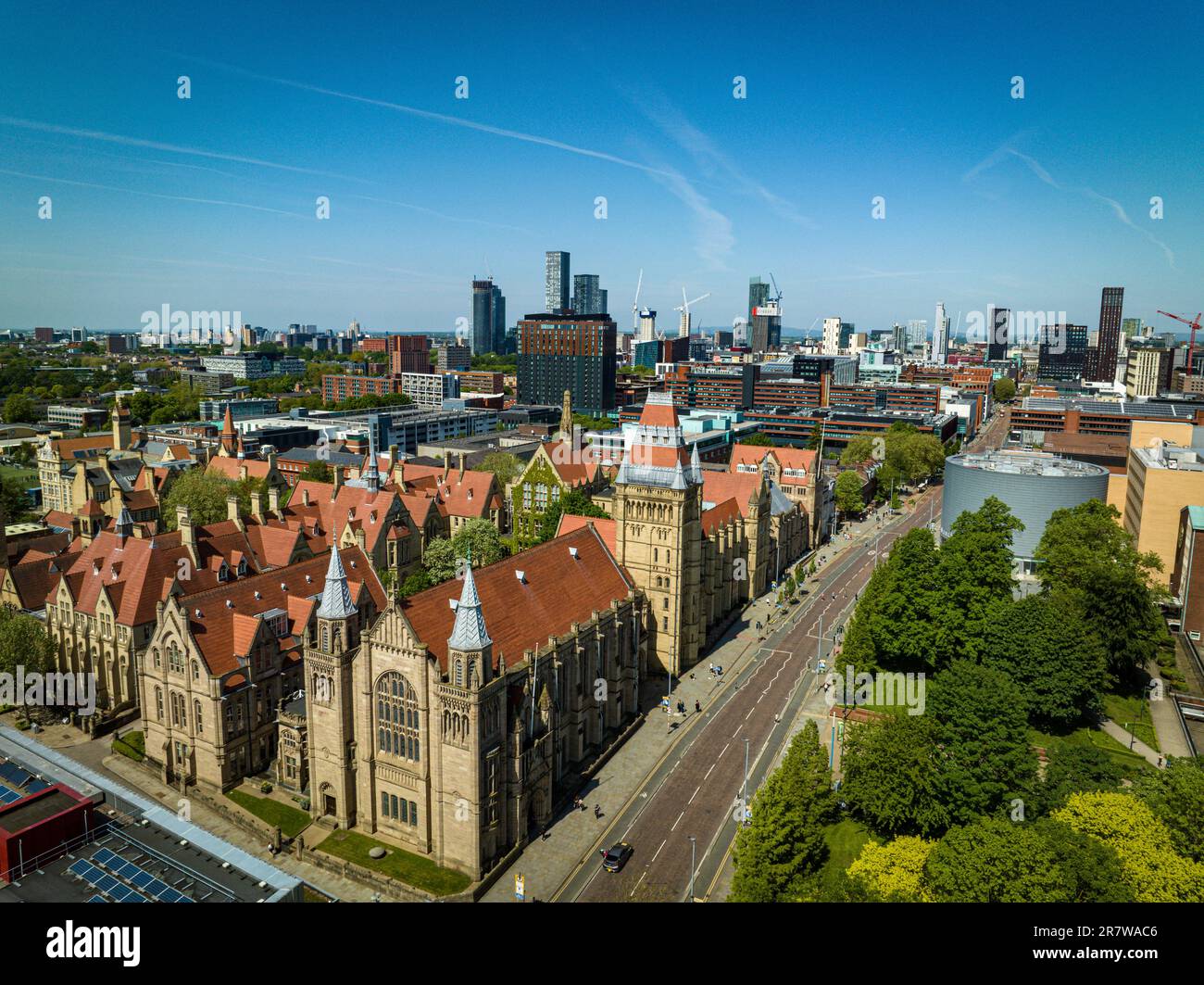 Université de Manchester et Oxford Road, Manchester Banque D'Images